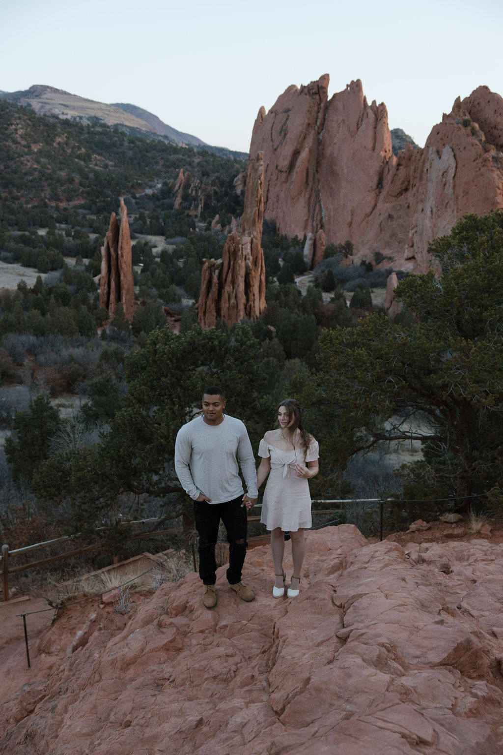 Couple photos in Colorado Springs, Garden of the Gods